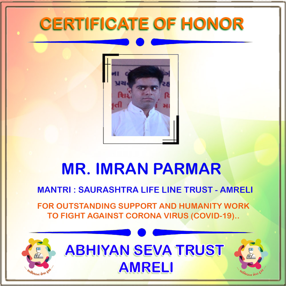 Certificate of Honor